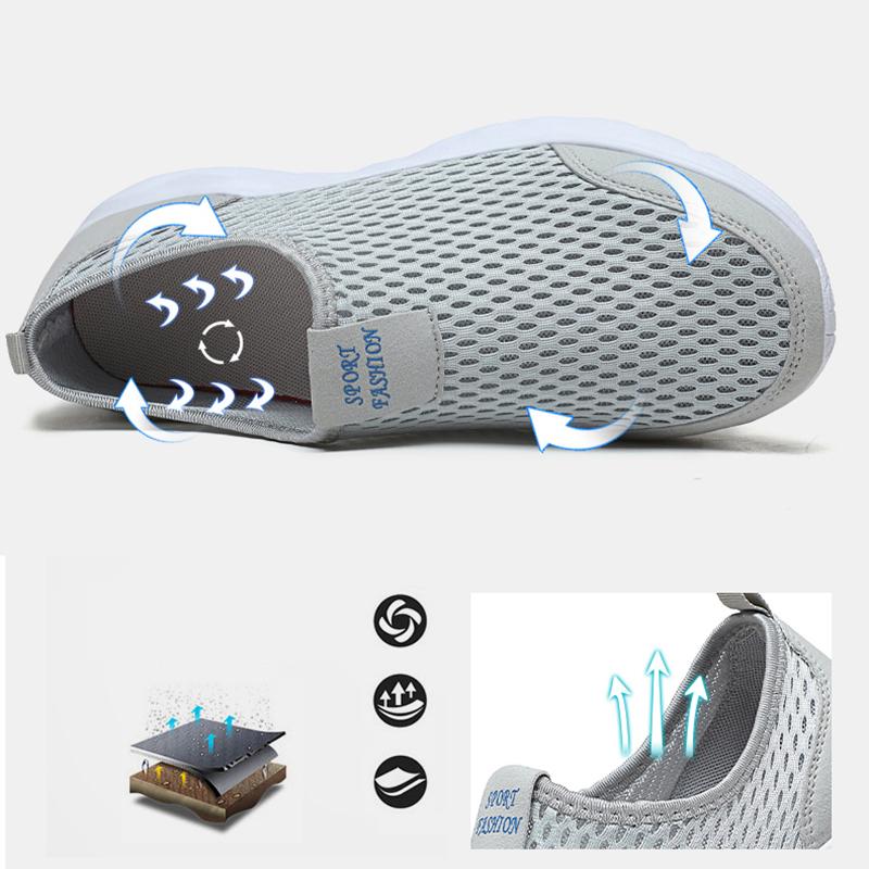 Men Sneakers Breathable Men Casual Mesh Shoes Non-slip Male Loafers Men Shoes Lightweight