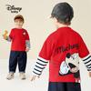 Disney Baby Boys' Faux Two-Piece Long-Sleeve Cotton T-Shirt