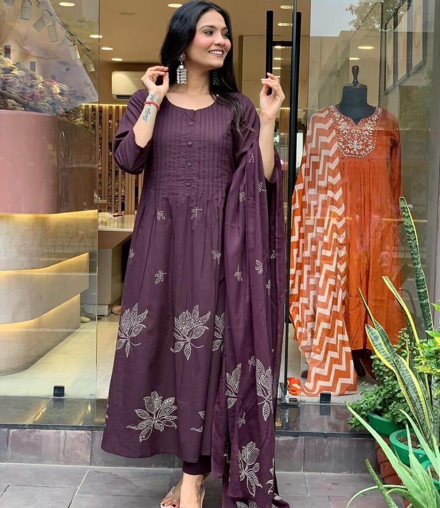 Indian Women Top Tunic Kurta Pant Dupatta Set Bollywood Designer Kurti Salwar Suit Dress