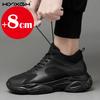 Luxury mens elevator shoes height increase 6cm 8CM heighten increasing sports sneakers elevate taller lift mesh shoes for man