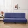 Jacquard Sofa Bed Cover High-quality Polar Fleece Fabric Armless Sofa Bed Cover Without Armrest For Living Room Stretch Folding