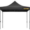 VEVOR 304.8 x 304.8 cm Pop Up Canopy Tent, Outdoor Patio Gazebo Tent with Removable Sidewalls and Wheeled Bag