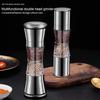 Pepper Grinder Visible Design Food Grade Double-Head Adjustable Easy To Clean Stainless-steel Handheld Manual Pepper Salt Seasoning Grinder Kitchen