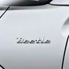 YKPSC1 For VOLKSWAGEN VW Polo B6 VW 1PCS Metal Beetle Car Letter Logo Sticker Tail Bumper Badge Auto Rear Trunk Emblem Styling Accessor
