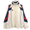 90s Old Windbreaker M White Jacket Mesh Lining Men's Used