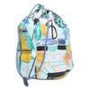 HERMES X-stamped Modernism Tropical Musardine Pouch Silk Drawstring Bag Pouch blueUsed