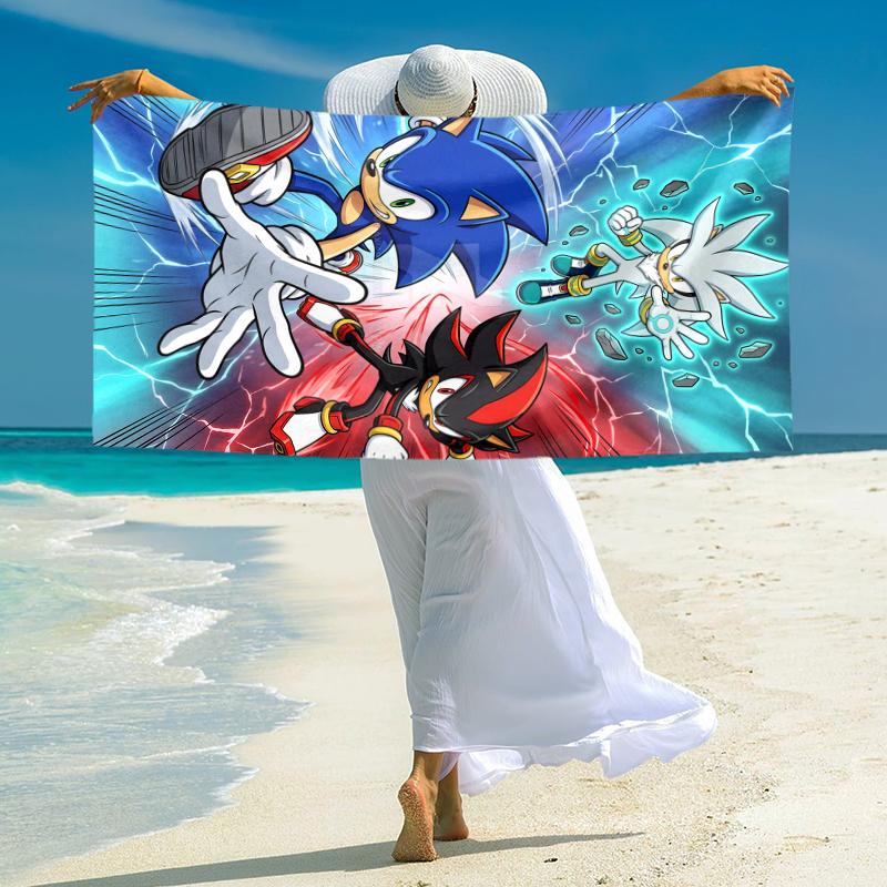 1Pc Speedsters Action Beach Towel Microfiber Beach Towel Thin Absorbent For Beach Swimming Yoga Bath Sports 0917239