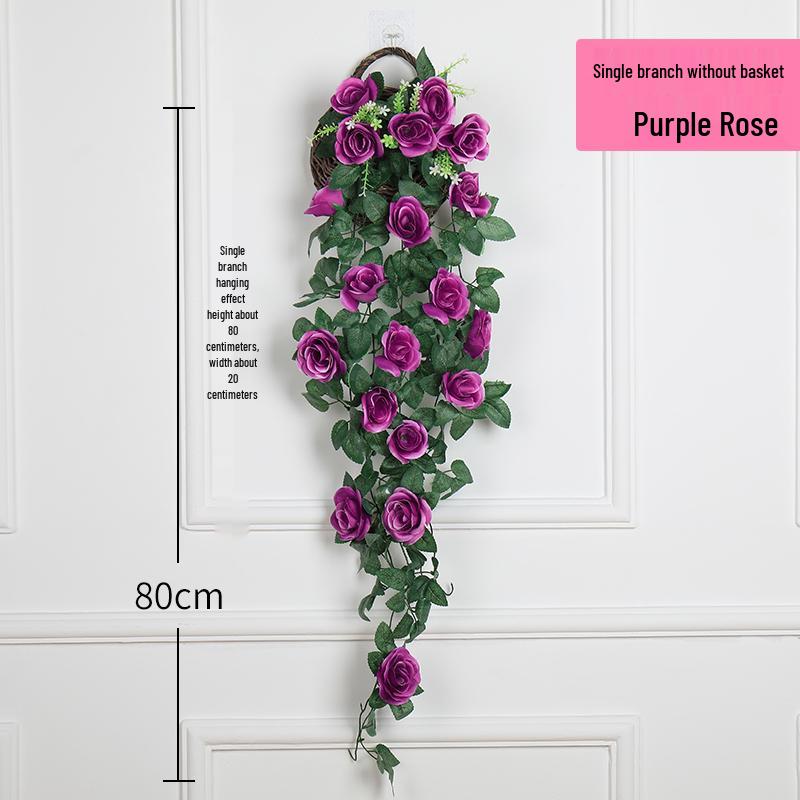 Artificial Flower Vine Indoor Wall Hanging - Green Trailing Plant Décor