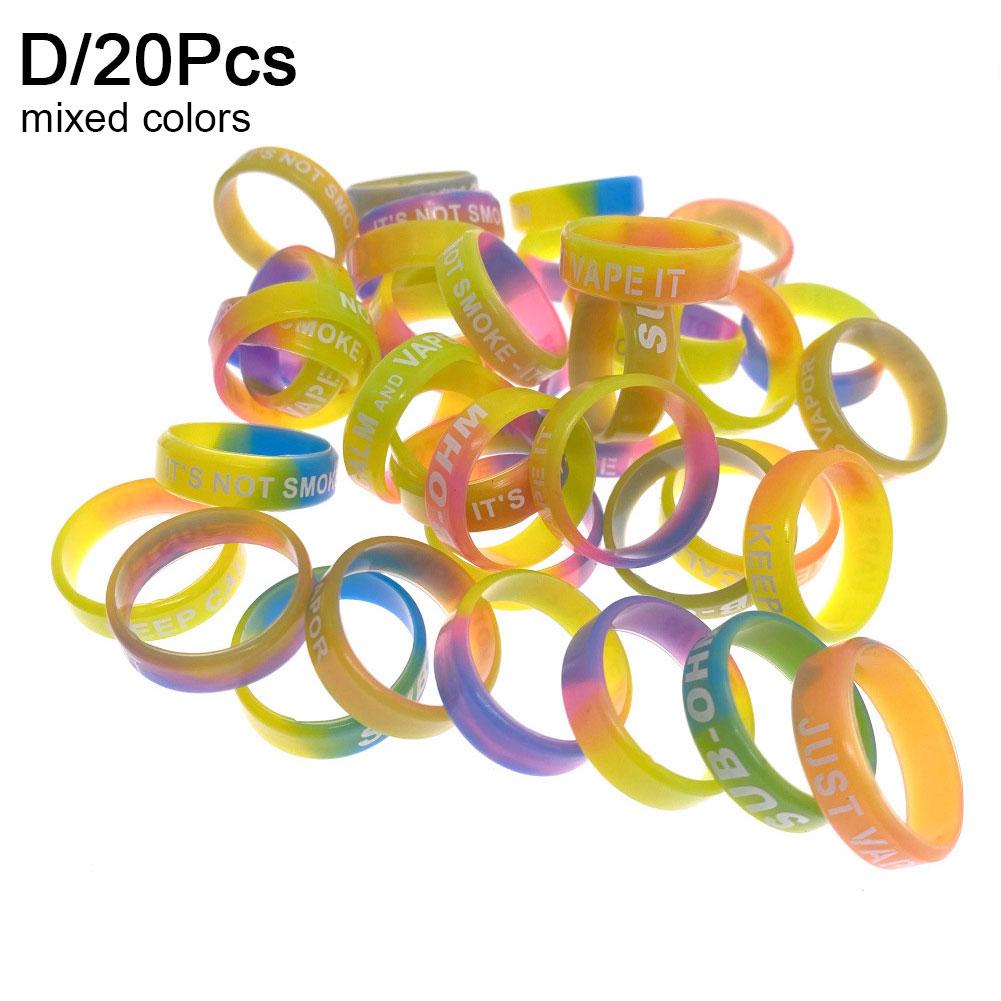 NEW 20/50Pcs Silicone Anti-skid Rod Ring Silicone Stopper Rubber Ring Fishing Rod Handle Protective Case Fishing Accessories