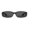 GUCCI Logo Embellishment Injection Molded Irregular Sunglasses Women's Black