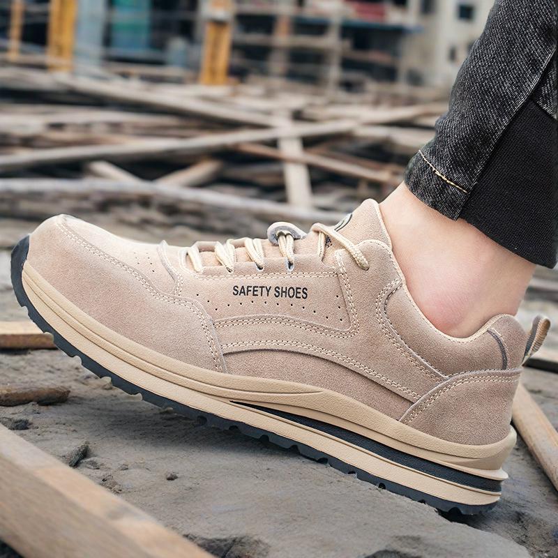Breathable Work Shoes Safety Autumn Shoes Anti Stab Sneakers With Steel Toe Indestructible Shoes Anti Smashing Safety Shoes 36