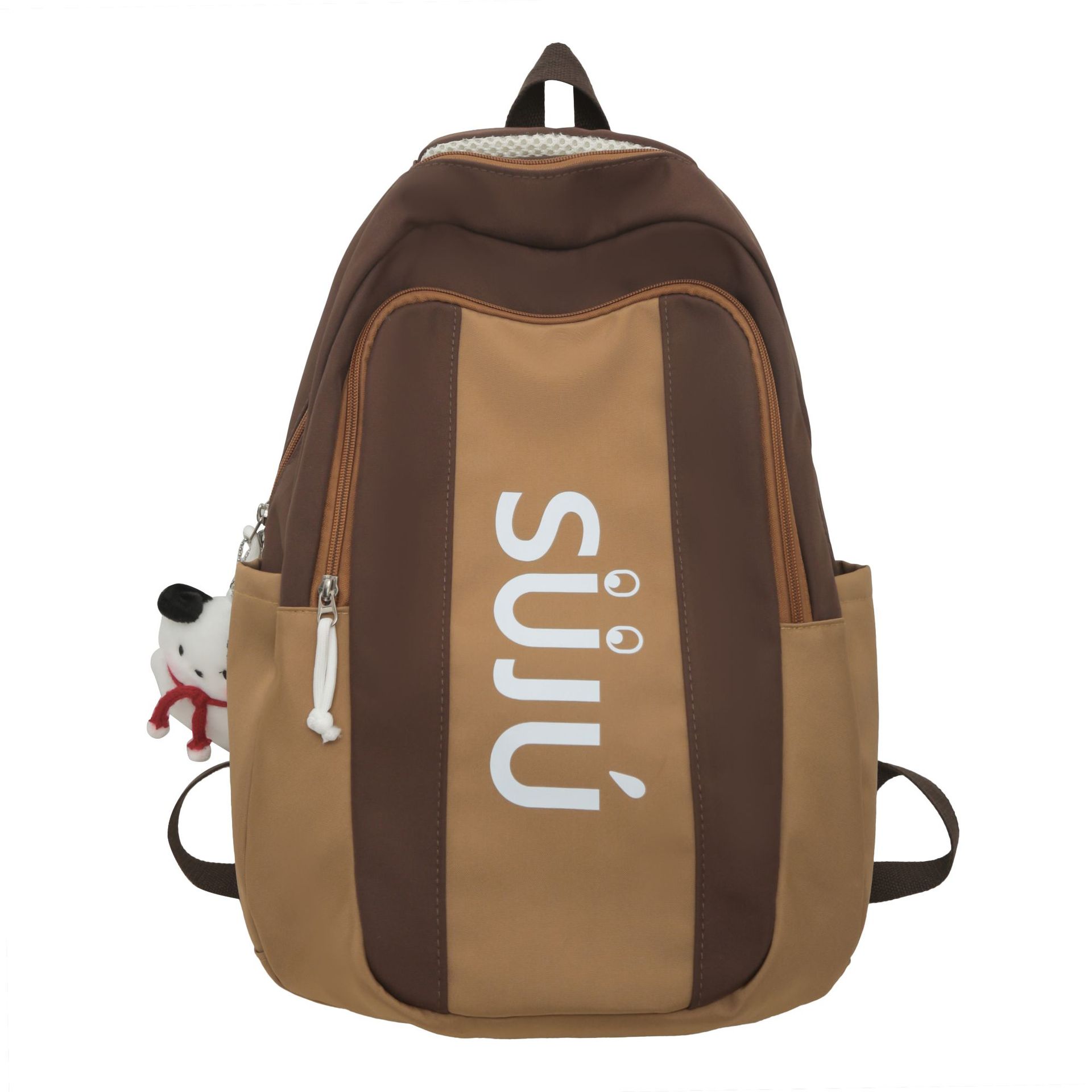 

Рюкзак мужской старший школьник школьный женский контрастный рюкзак большая вместительная компьютерная сумка кофейный