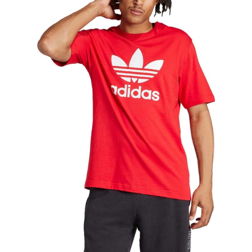 adidas T-shirt Adicolor Trefoil Lepszy Karmazynowy Męski Streetwear IR8009