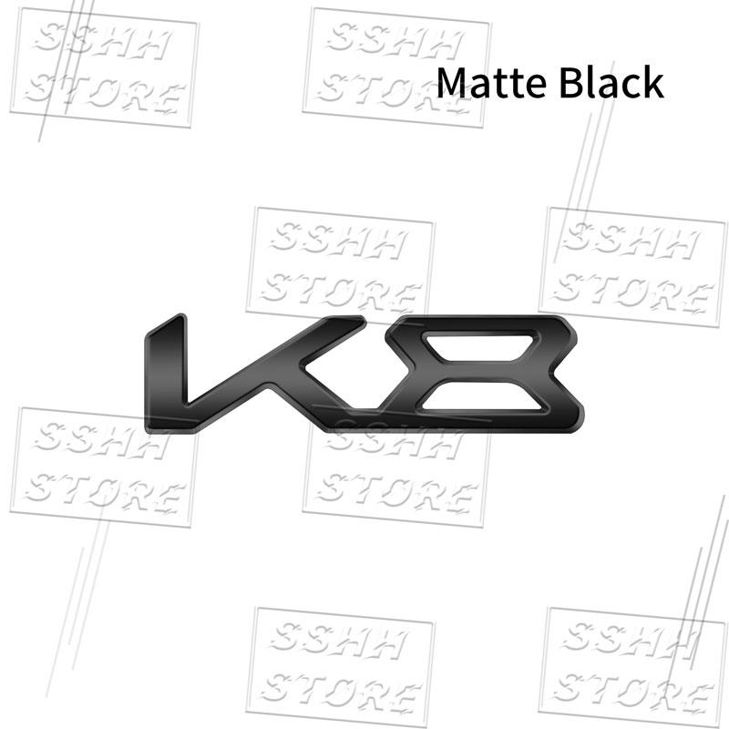 Creative Car 3D Metal K3 K5 K8 Logo Emblem Fender Rear Trunk Door Bumper Sticker For Kia Forte Ceed Cerato Rio Picanto Decor UD6