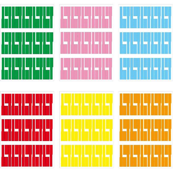 180 PCS Cable Labels for Management, Cord Tags for Electronics, Self Adhesive 6 Colors Waterproof Cable Identification Tags for Office Work School