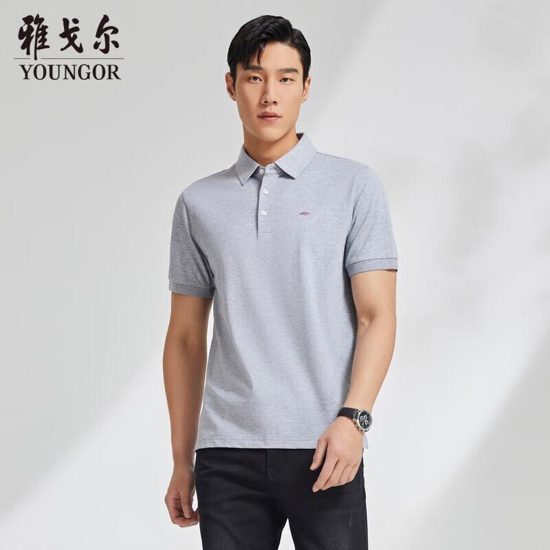YOUNGOR Men s Business Casual Short-Sleeve T-Shirt 2XL