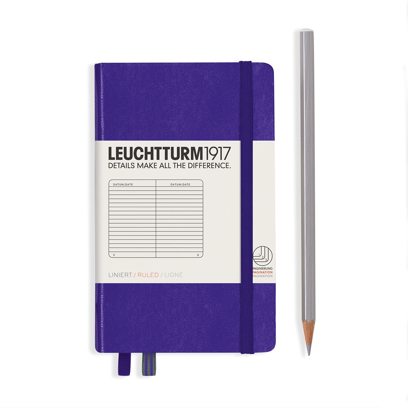 

Leuchtturm Notebook, A6, Horizontal Ruled, Purple, 346681, Officially Imported