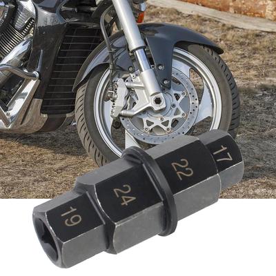 Multifunction Multi Purpose Motorcycles Hex Axle Tool Antirust Versatile 17 19 22 24mm Durable 3/8 Inch Professional 4-In-1