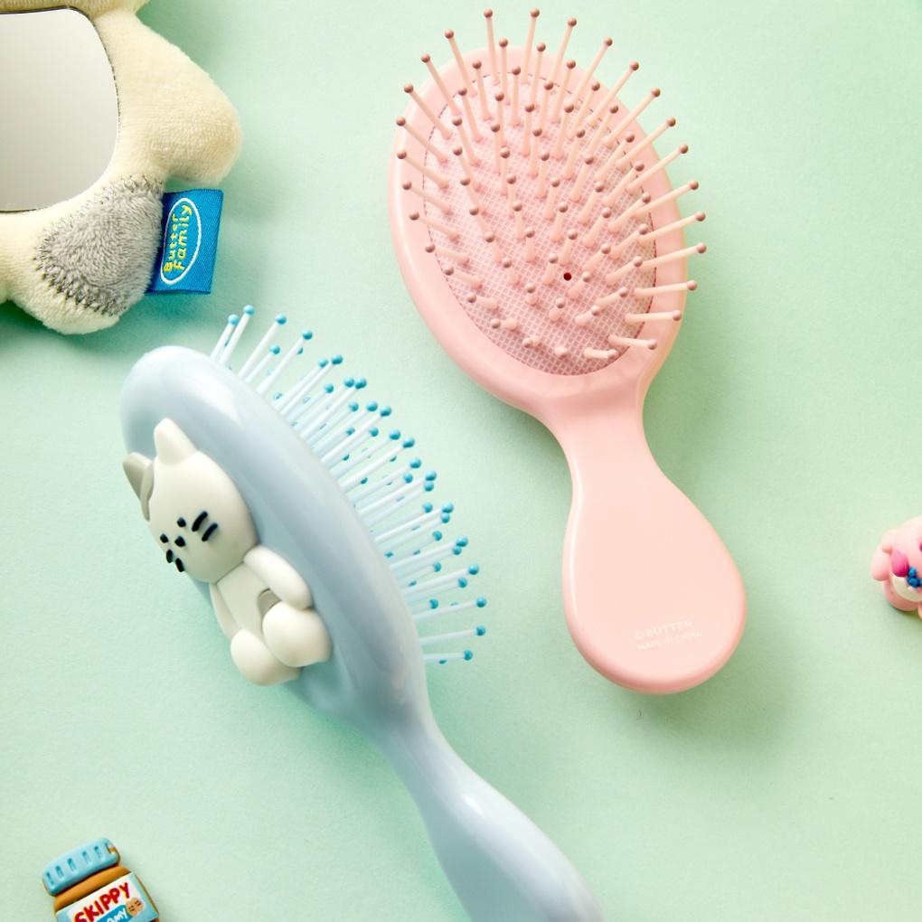 Kitschpop Scrabbit Hairbrush Mini Pink_FA2824008