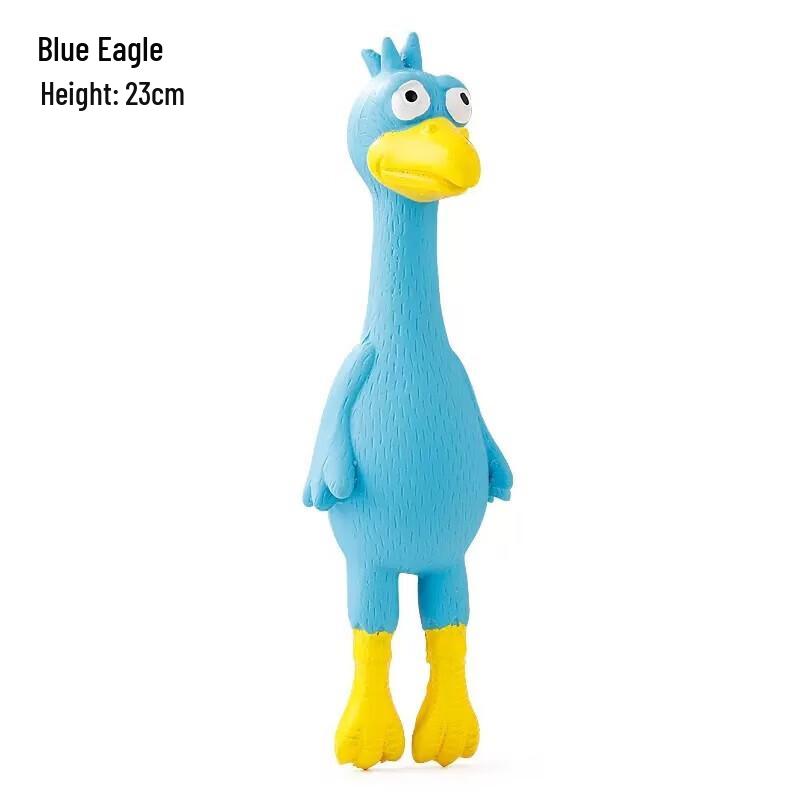 

Petlimit Squeaky Chicken & Blue Eagle Dog Toy Set