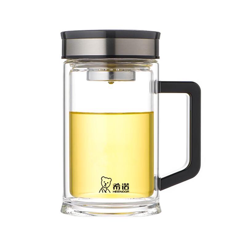 Heenoor Double-Layer Glass Tea Infuser Mug