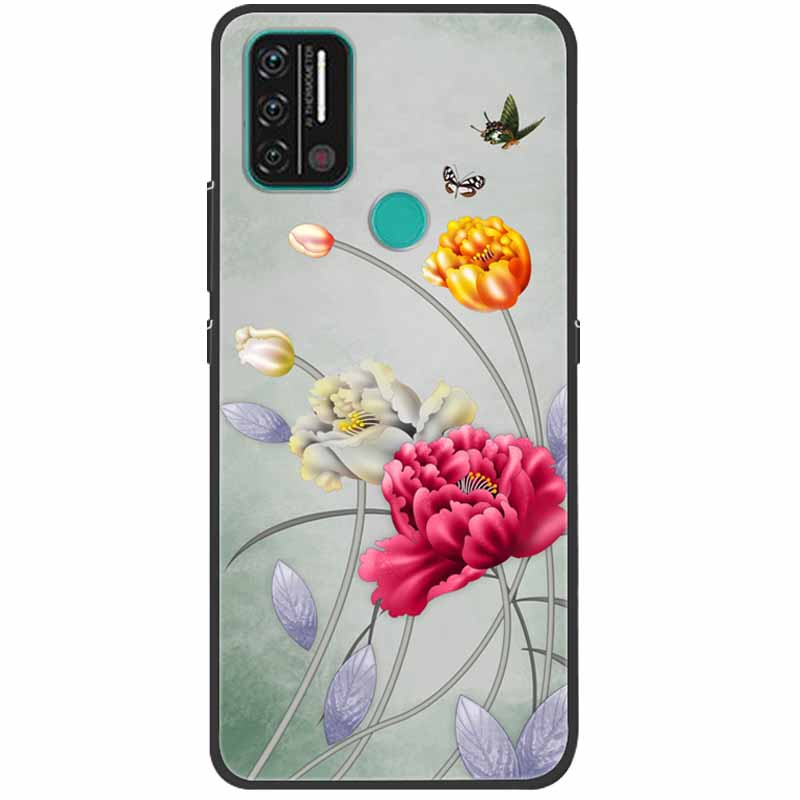 Weiche bedruckte Hülle für Umidigi A9 Pro Hülle Silikon Schutzhülle Schwarze Hüllen für Umidigi A7 Pro Niedliche Katze A9Pro A 9 A7Pro