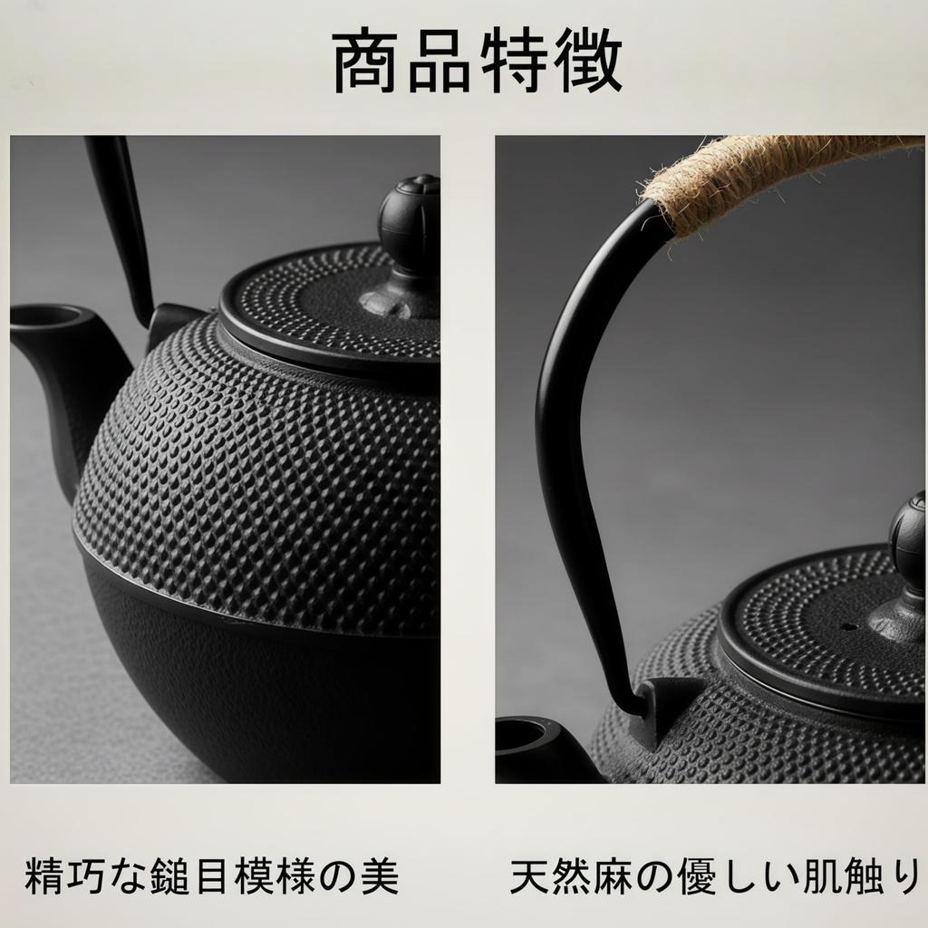 buuyyaa Iron Nambu Iron Induction Can be used over an open Cast Tea Ceremony Iron Traditional 300ml Kettle, Kettle, Compatible, flame, Ironware, Iron,