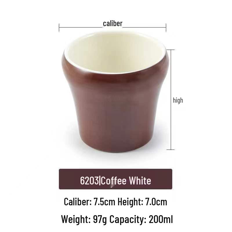 Dual-Color Melamine Tea Cup - Porcelain-Like Plastic Cup for Restaurants, Hot Pots, and Cafeterias
