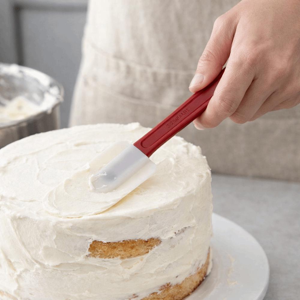 2PCS Heat Resistant Baking Scraper Set Food Grade Cake Cream Scraper  Dishwasher Safe