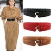 Black Fashion Camel Dress Women Party Buckle Women Waistband Solid Color Wide Belt Dress Waistband
