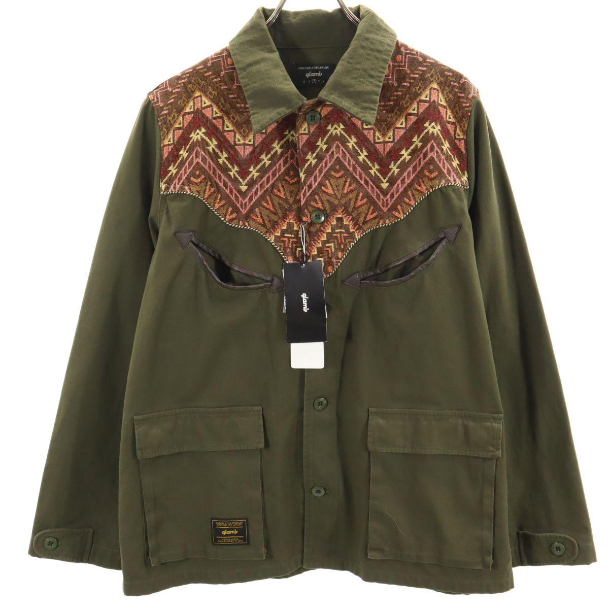 

неиспользованная куртка-полевка glamb с длинным рукавом, персидская, 2 хаки, мужская, б/у