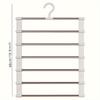 7 Layers Stainless Steel Trouser Hanger, Space Saving Pants Rack, Clothes Organizer, Foldable Wardrobe Hanger
