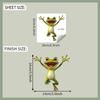 Quirky Big-eyed Frog Glass Car Beautification Decoration Window Sticker