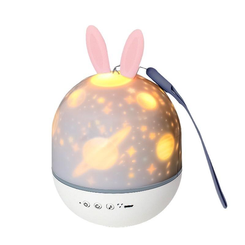 Deer Baby Rabbit Projector Led Night Light Musical Luminous Lamp Rotation 360