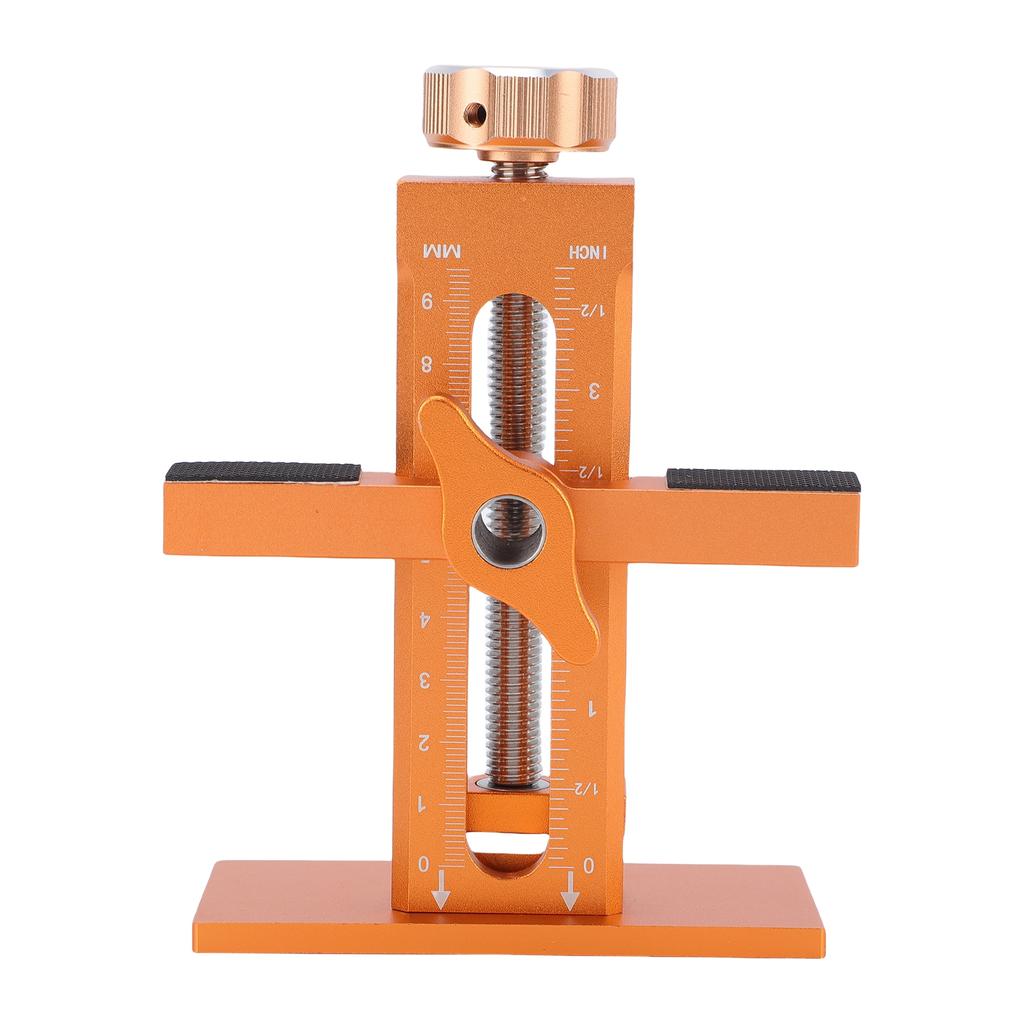 Cabinet Door Mounting Jig Aluminum Alloy Adjustable Cabinet Door Installation Positioner Tool for DIY Woodworking