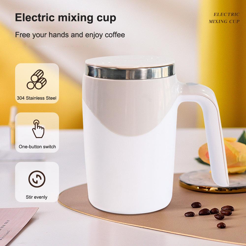 Stainless Steel Coffee Mixing Cup Automatic Stirring Cup Magnetic Mug Blender Milkshake Cup Portable Mixing Mug Drinkwares