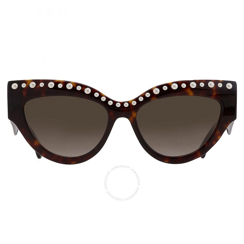 

Jimmy Choo Brown Gradient Butterfly Ladies Sunglasses SONJA G S 0086 HA 55