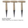 Plant Hole Digger for Planting Garden Seeds Bulbs Planting Tool Handheld Digger with Wooden T-Handle for Tulip Daffodil Saffron Vegetable Seeds