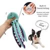 New Octopus Shell Dog Chew Toy Teeth Cleaning Bite Resistant Pet Plush Dolls Interactive Large Cat Sound Doll for Puppy Cats