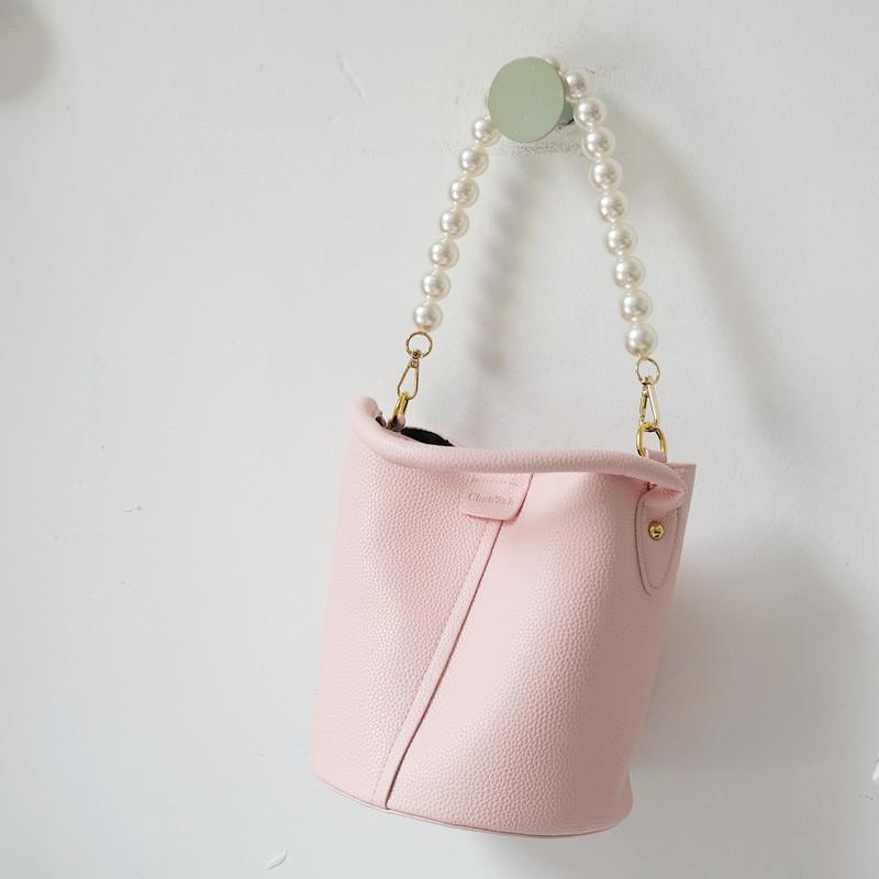 New Fashion Woman Handbag Accessory Parts PVC Pearl Acrylic Resin Chain Luxury Solid Strap Women Shoulder Clutch Handle Chains