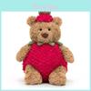 Bartholomew Bear Strawberry Plush Toy Featuring Pp Cotton Filling For Home Decor And Gifts