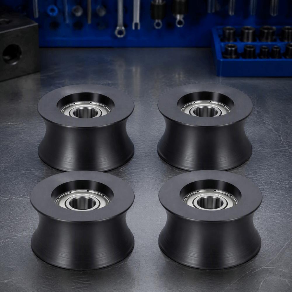 4 Stück 42 mm Durchmesser Führungsrolle 24 mm Dicke Ersatzrolle für Crosstrainer