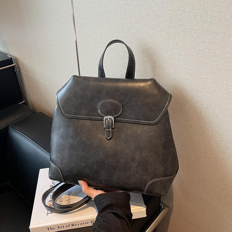 Retro Large-capacity Handbag Women's 2025 New High-end Backpack Simple Versatile Casual Backpack