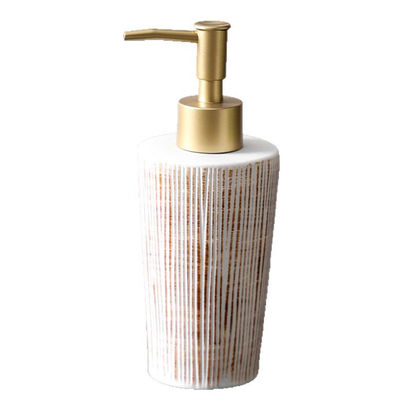 Ceramic Bathroom Soap & Lotion Dispenser Pump