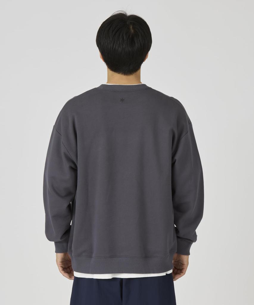 Snow Peak New Standard Square Logo Pullover Tops Pullover Off White Size S NSD-SW-25AU001 Men's Women's