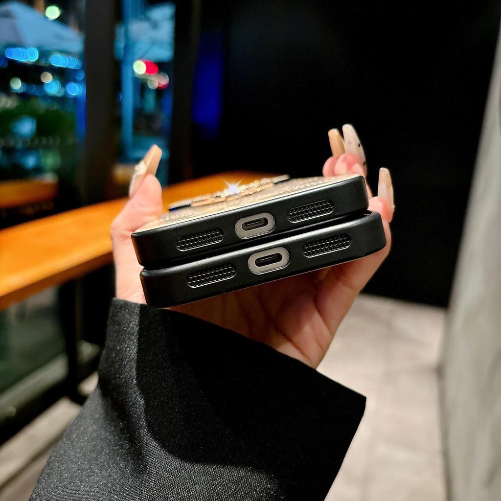 Luksusowe, odporne na upadki etui z uchwytem pierścieniowym dla iPhone 17 Pro Max