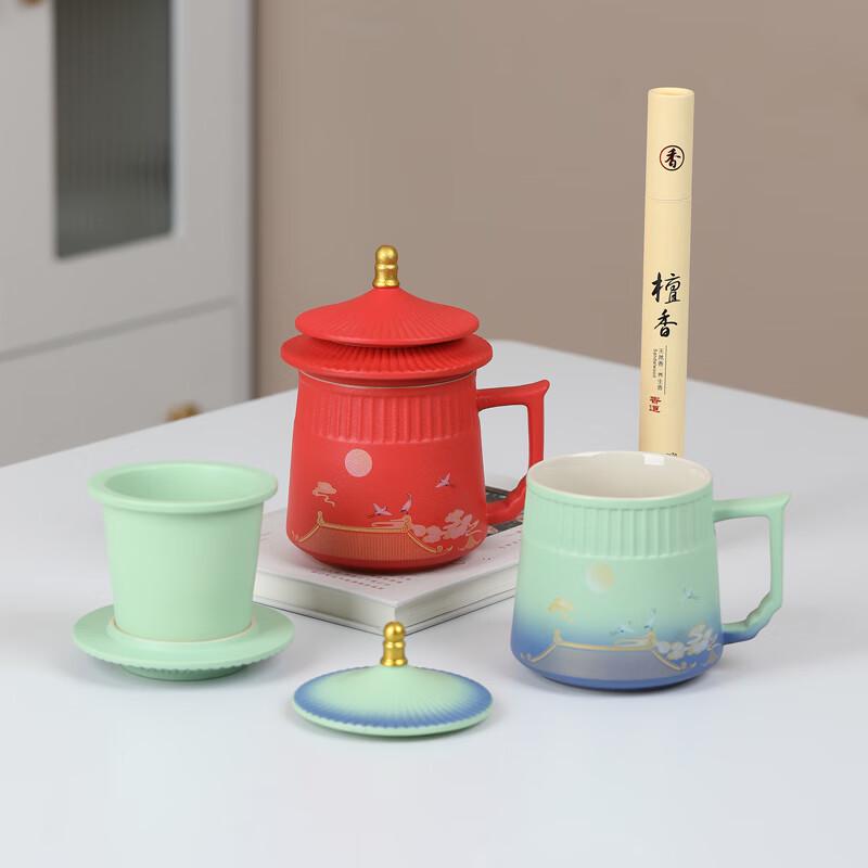 Imperial Palace Ceramic Office Tea Cup Gift Set