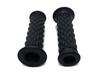 Beatus Motorcycle Handlebar Left and Right Set Through Grips, 22.2mm, Universal, Through/Non-Through Grips, (Black, Grips)