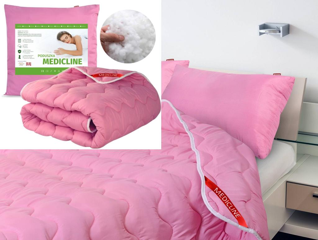 Pillow + Duvet Set All Year Round Pink Microfiber