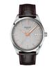 Tissot Men's Watch PR100 Silver Dial Leather Strap T1504101603100 [Official Import]